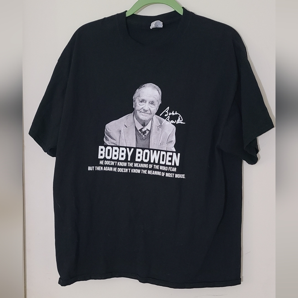 Coach Bobby Bowden FSU Seminoles Tribute T-Shirt XL